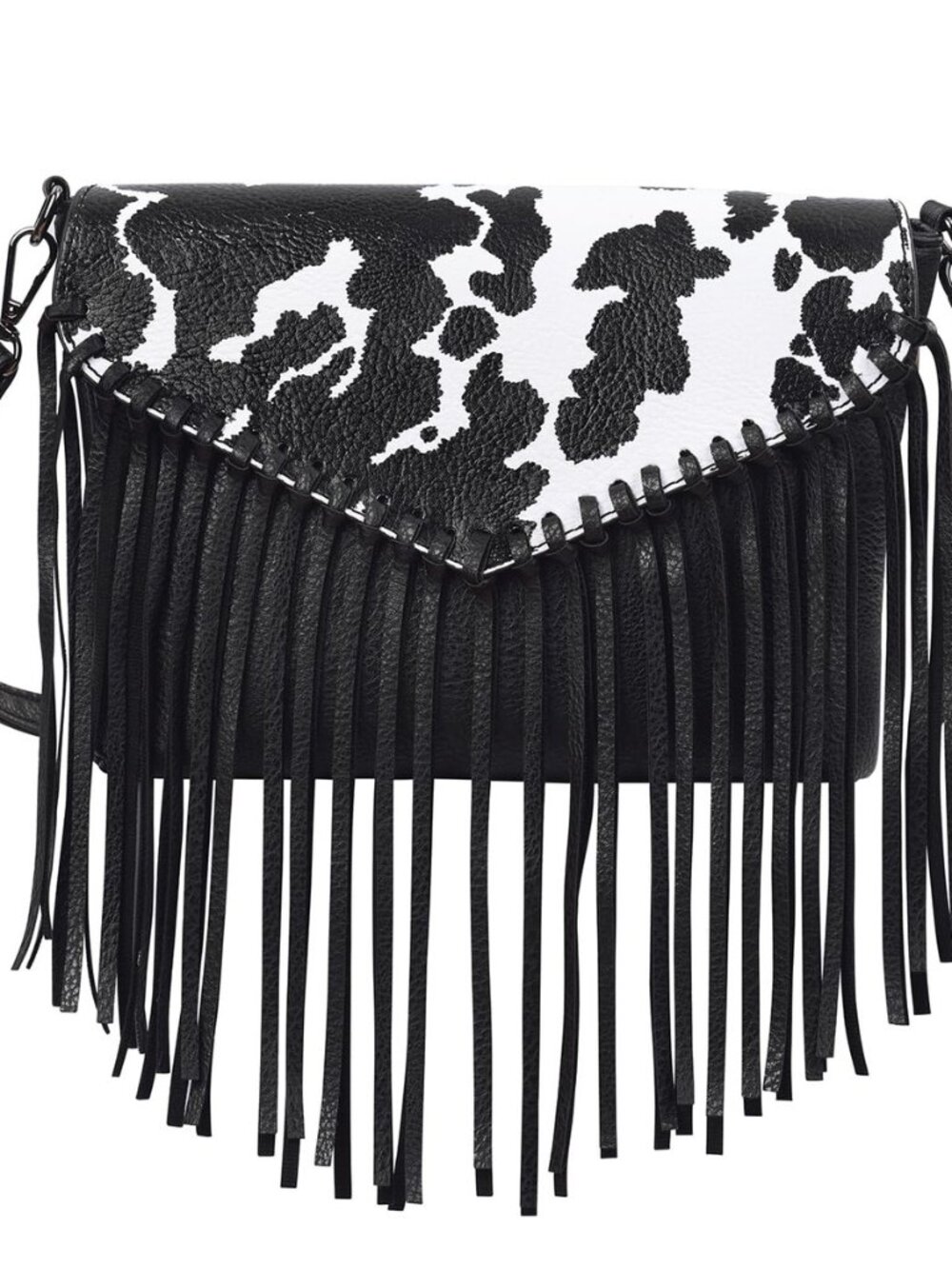 Women's PU Leather Hobo Fringe Crossbody Tassel Purse Vintage Flap Envelope